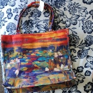 Source Unknown Multicolor Artistic Tote